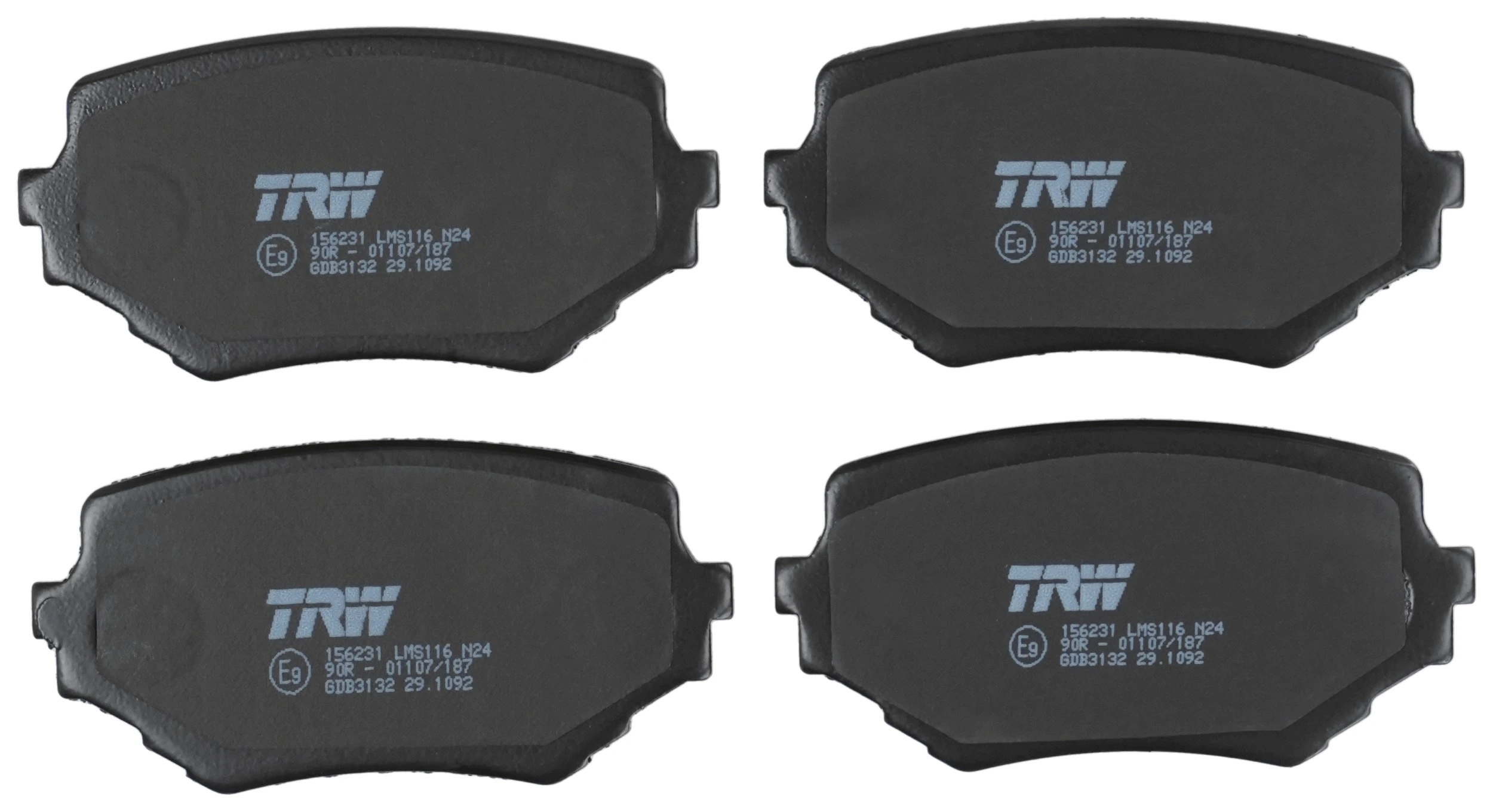 Kit de plaquettes de frein, frein à disque TRW GDB3132