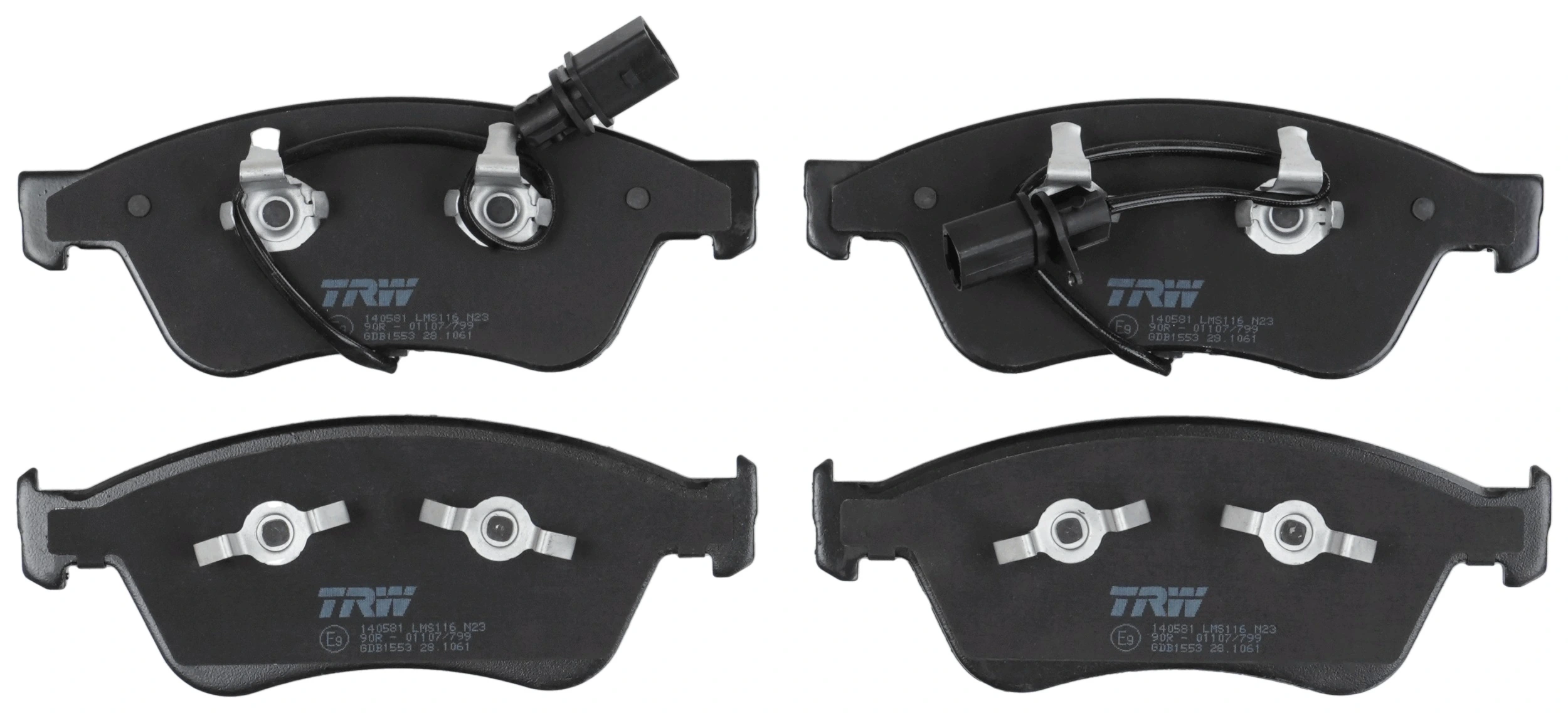 Kit de plaquettes de frein, frein à disque TRW GDB1553