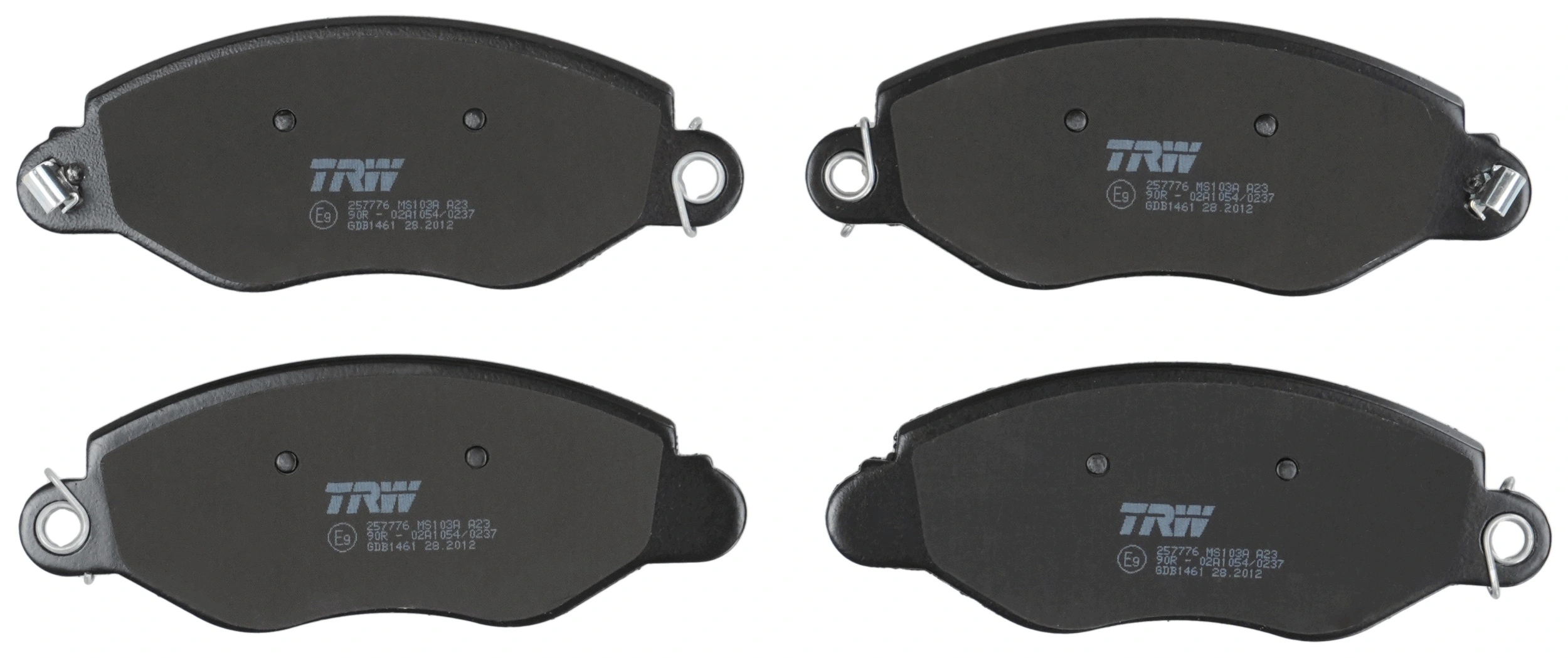 Kit de plaquettes de frein, frein à disque TRW GDB1461
