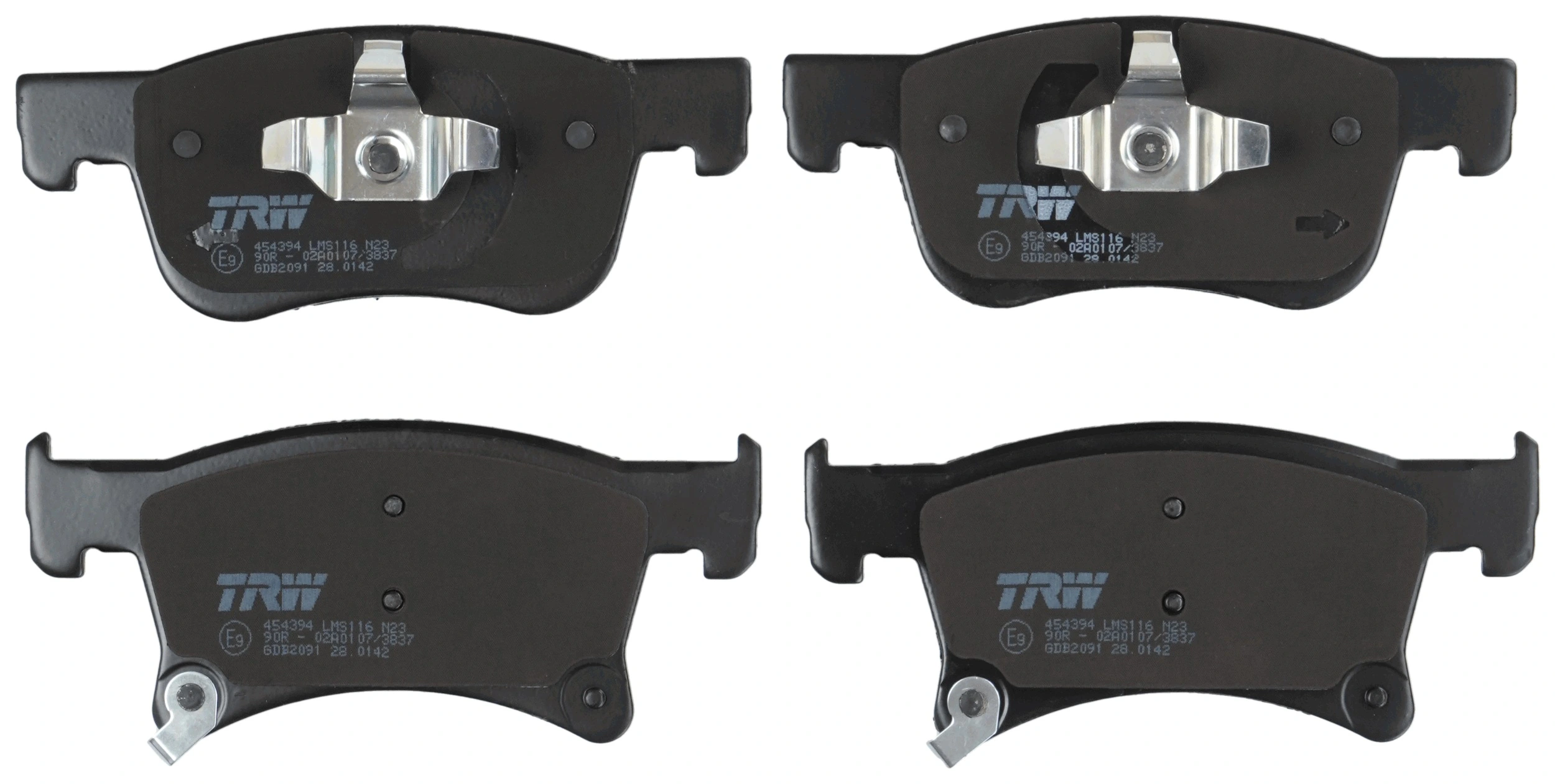 Kit de plaquettes de frein, frein à disque TRW GDB2091