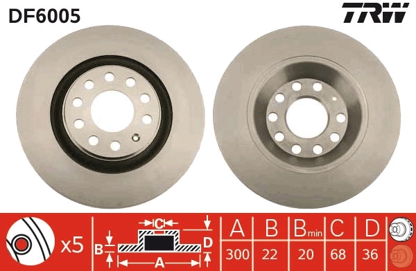 Disque de frein TRW Automotive