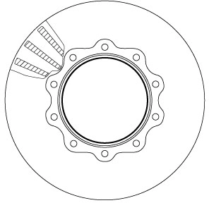 Disque de frein TRW DF5036S