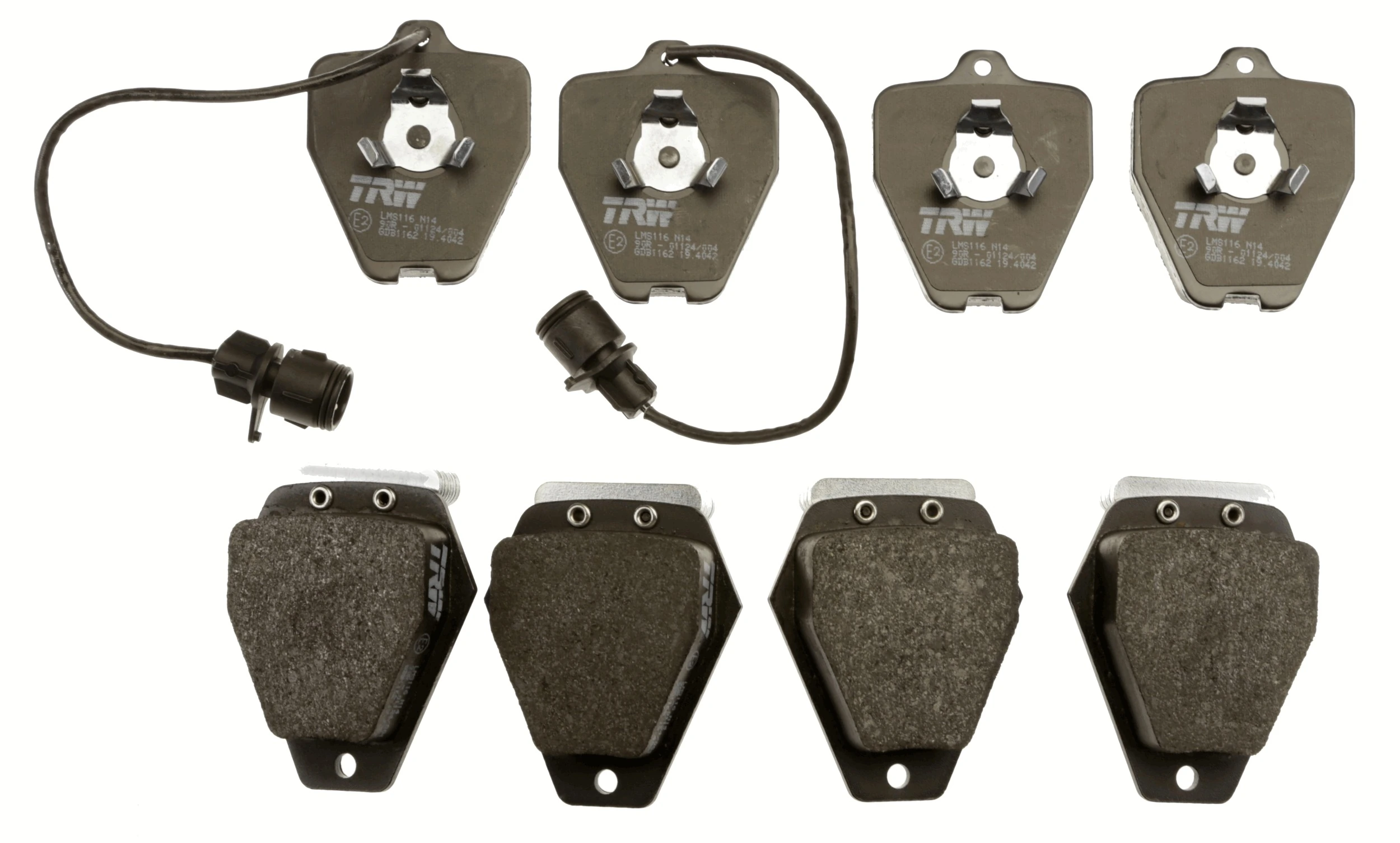 Kit de plaquettes de frein, frein à disque TRW Automotive