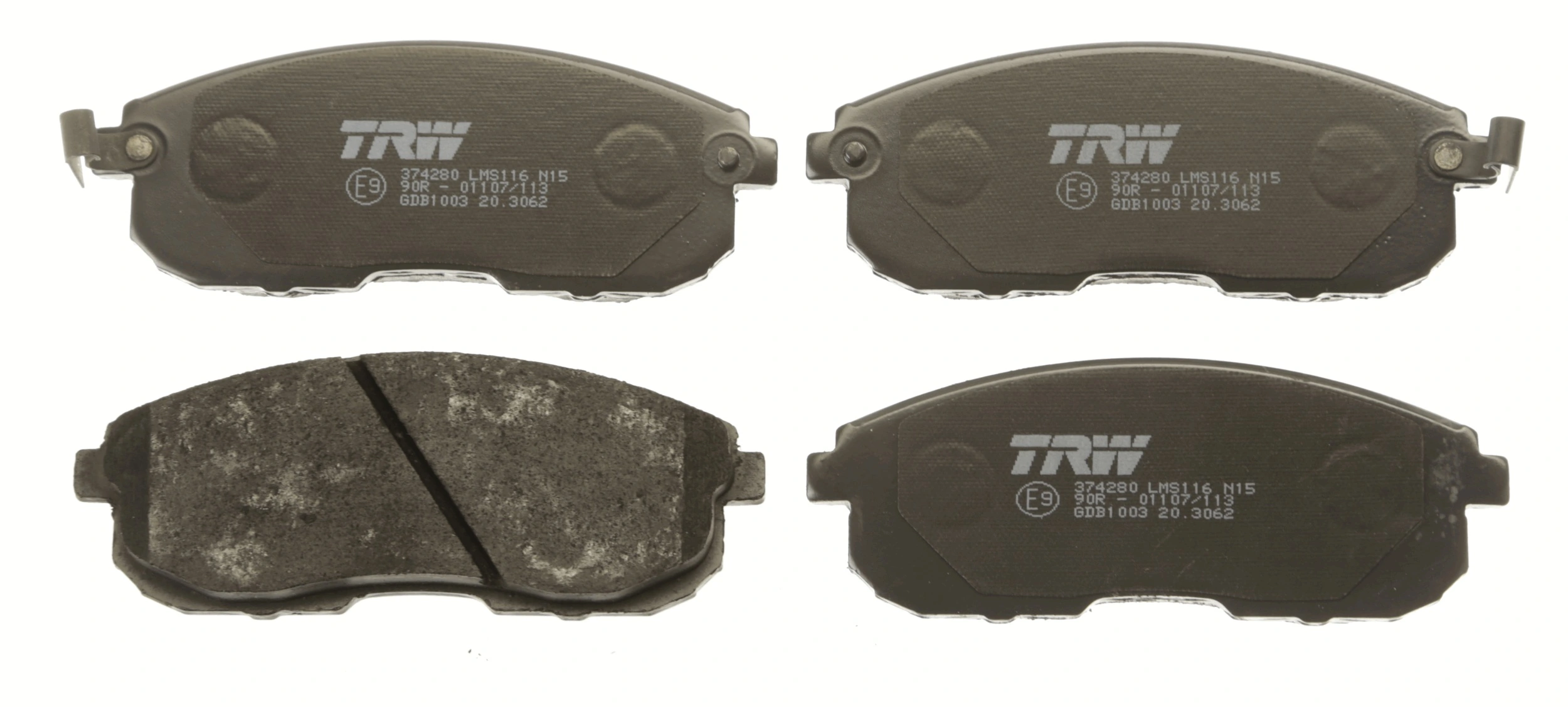 Kit de plaquettes de frein, frein à disque TRW GDB1003