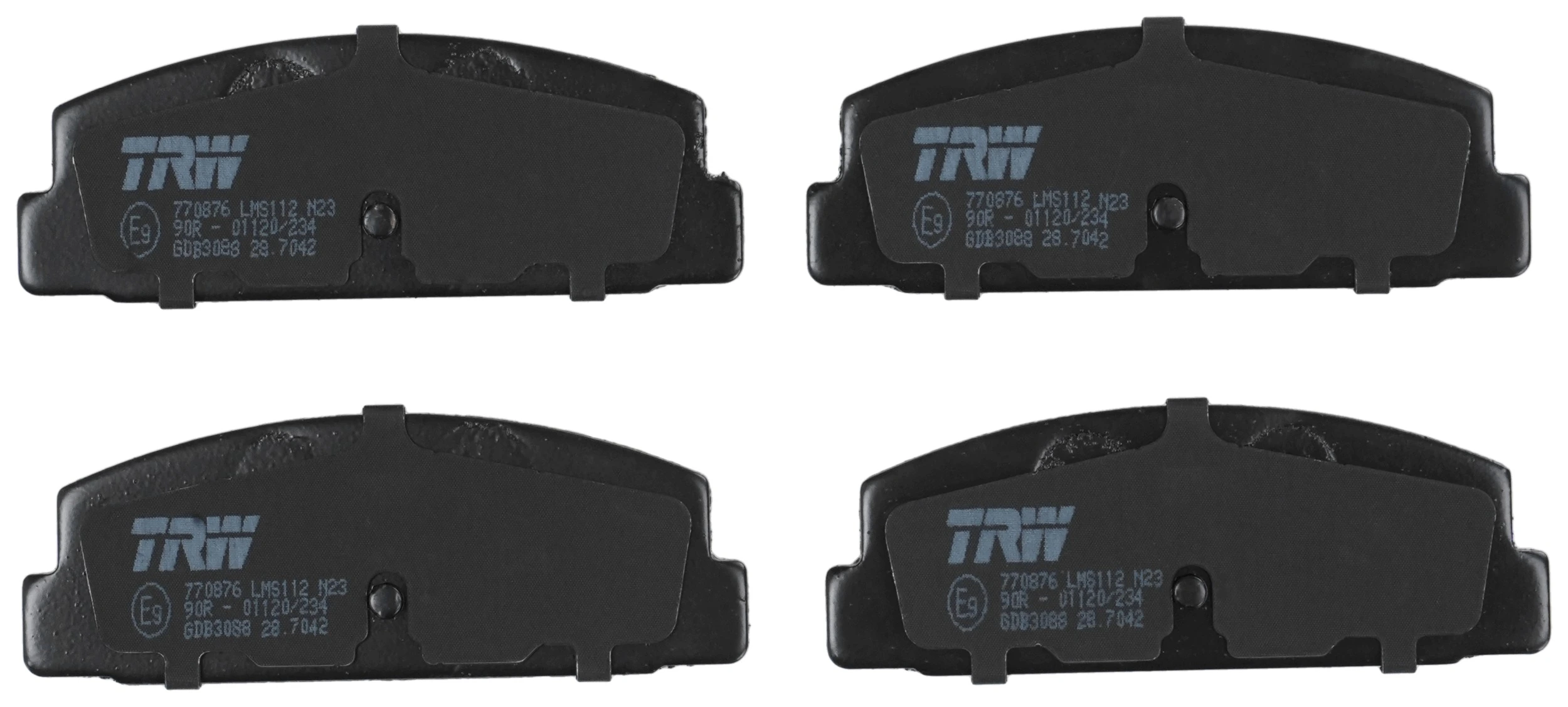 Kit de plaquettes de frein, frein à disque TRW GDB3088
