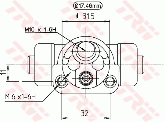 Cylindre de roue TRW BWC175