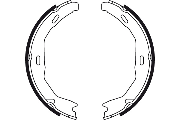 Jeu de mâchoires de frein, frein de stationnement TRW GS8745