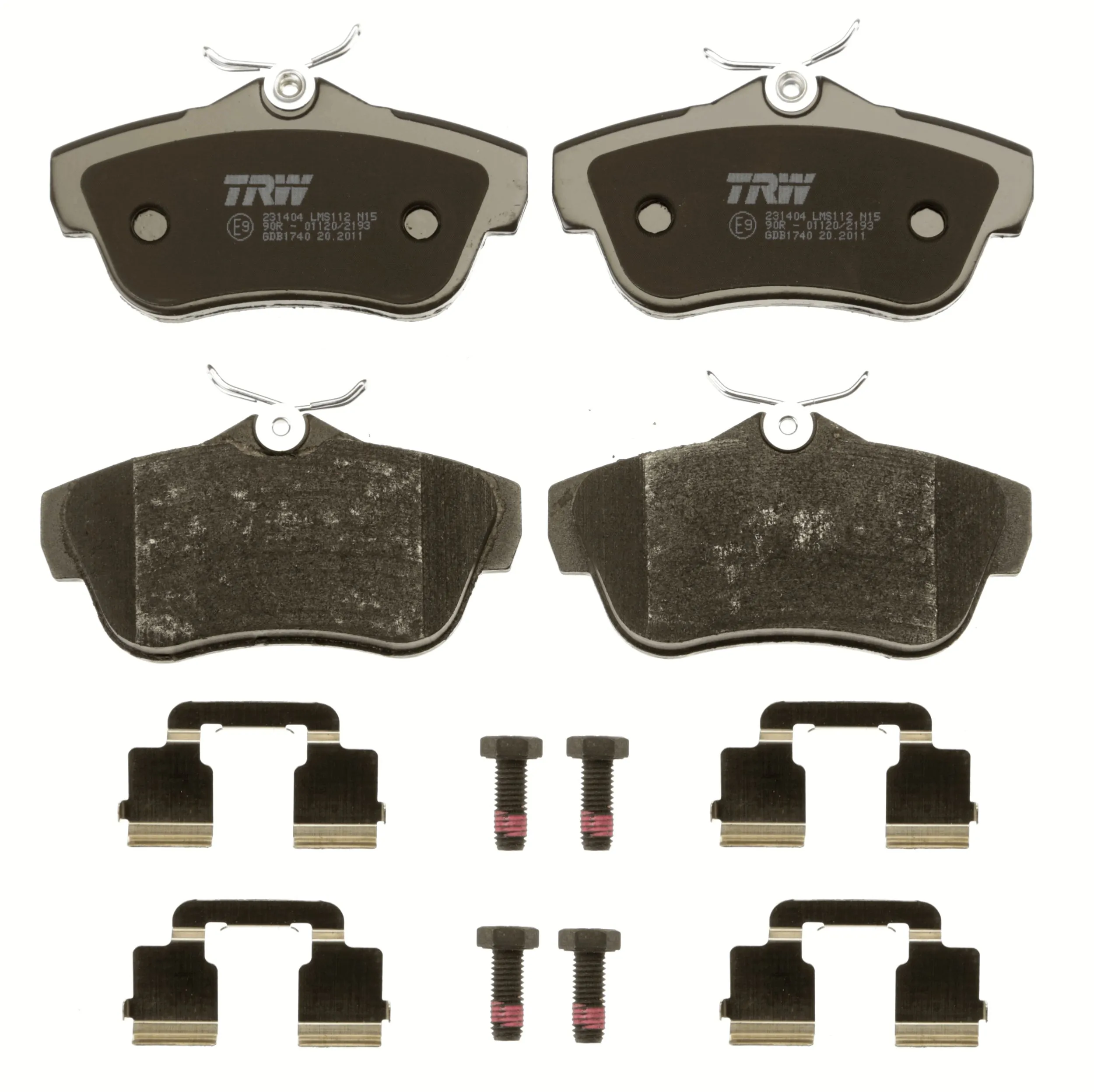 Kit de plaquettes de frein, frein à disque TRW Automotive