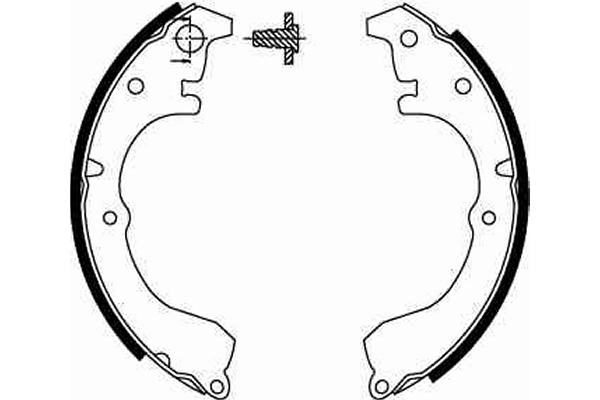 Jeu de mâchoires de frein TRW GS8287
