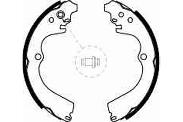 Jeu de mâchoires de frein TRW GS8584