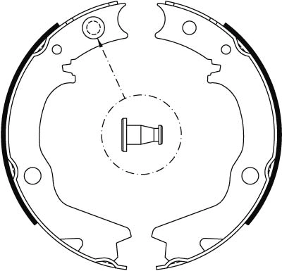 Jeu de mâchoires de frein, frein de stationnement TRW GS8479