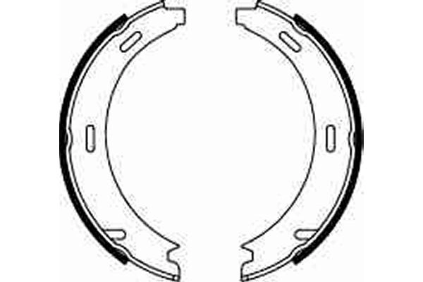 Jeu de mâchoires de frein, frein de stationnement TRW GS8208