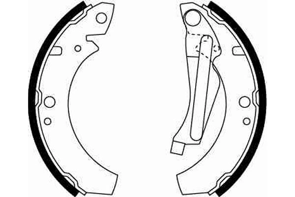 Jeu de mâchoires de frein TRW GS8066