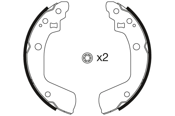 Jeu de mâchoires de frein TRW GS8793