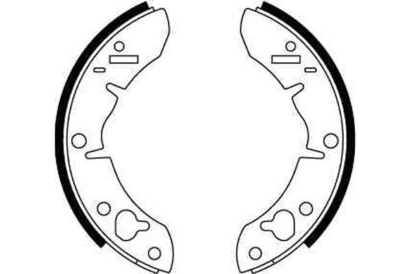 Jeu de mâchoires de frein TRW GS6028