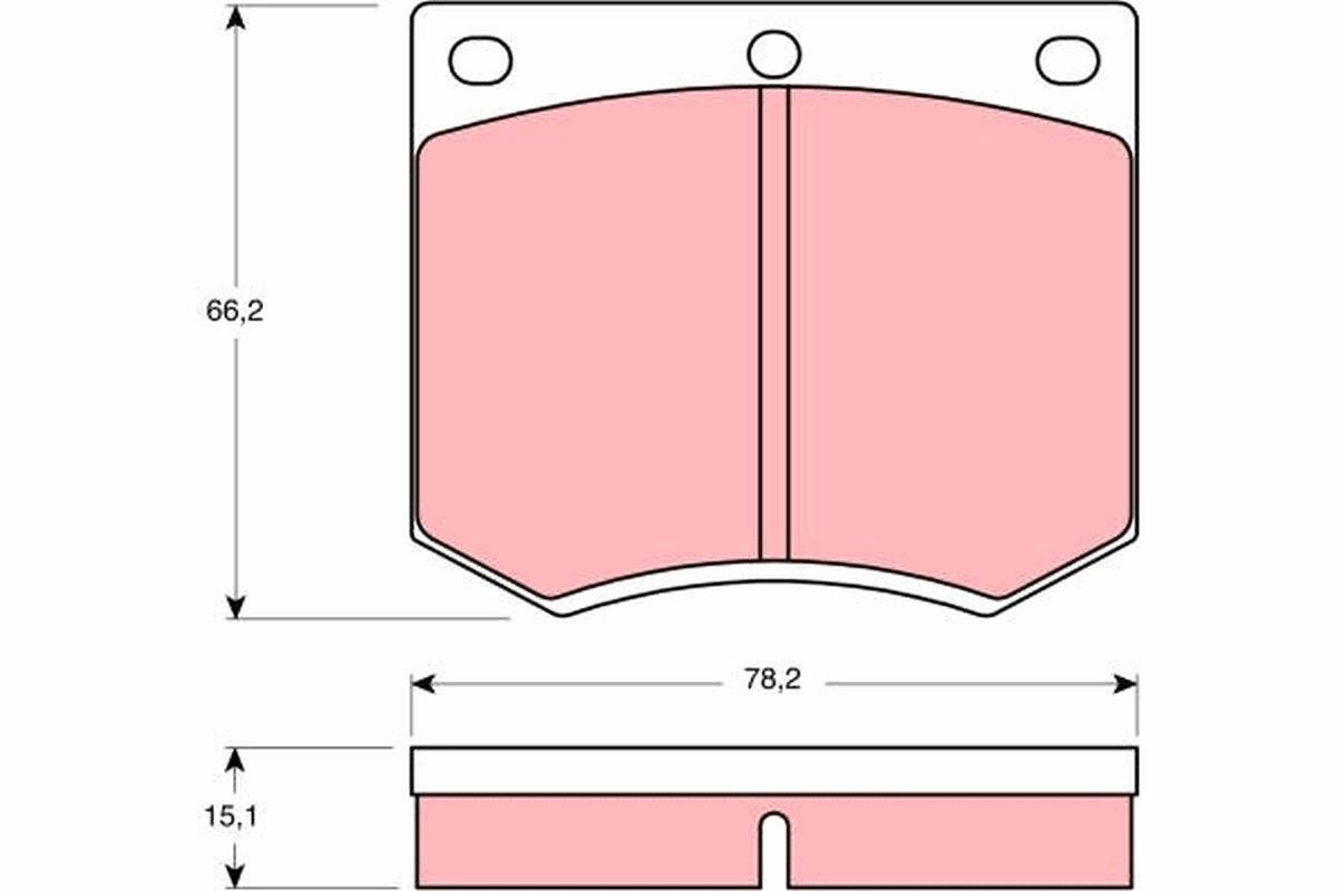 Kit de plaquettes de frein, frein à disque TRW Automotive