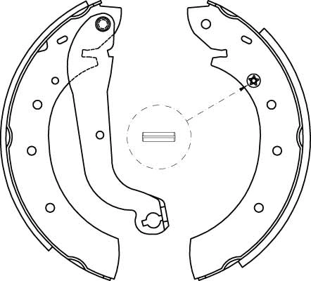 Jeu de mâchoires de frein TRW GS8622