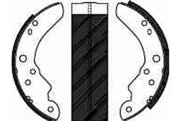 Jeu de mâchoires de frein TRW GS6142