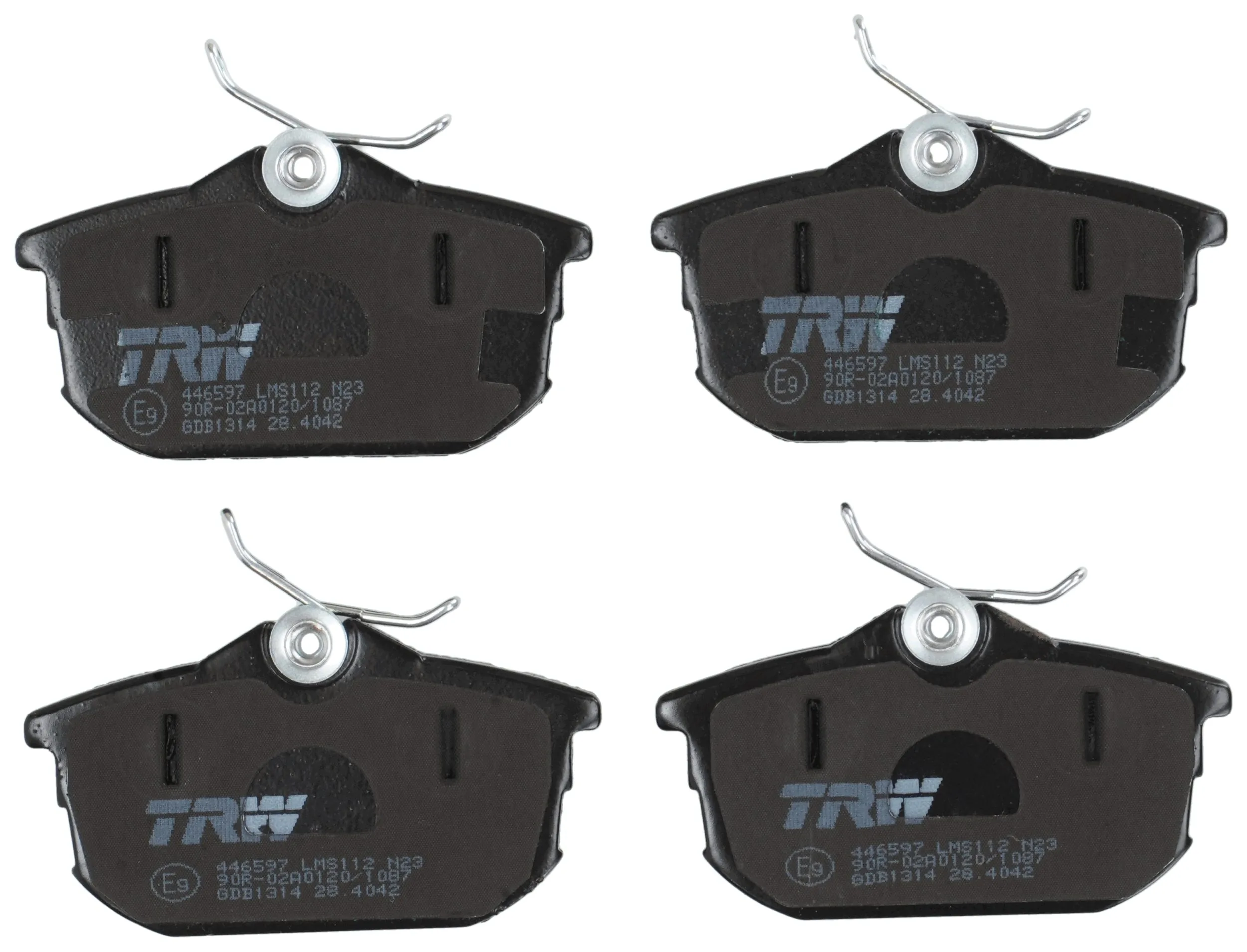 Kit de plaquettes de frein, frein à disque TRW GDB1314