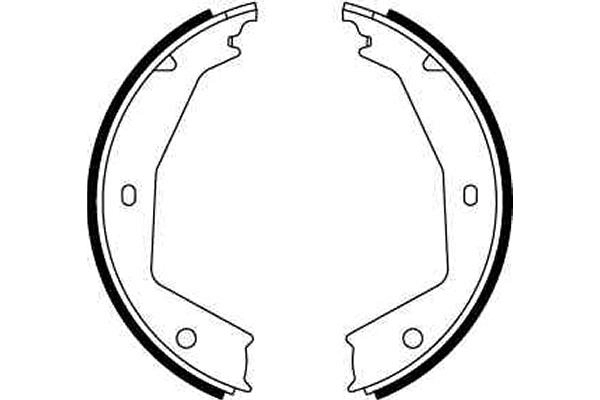 Jeu de mâchoires de frein, frein de stationnement TRW GS8668