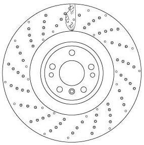Disque de frein TRW DF6687S