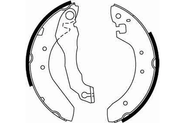 Jeu de mâchoires de frein TRW GS6176