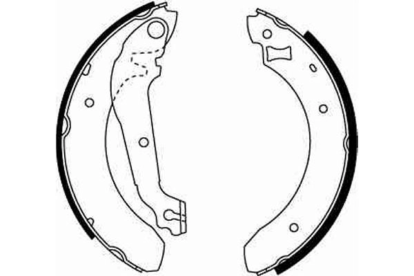 Jeu de mâchoires de frein TRW GS6207