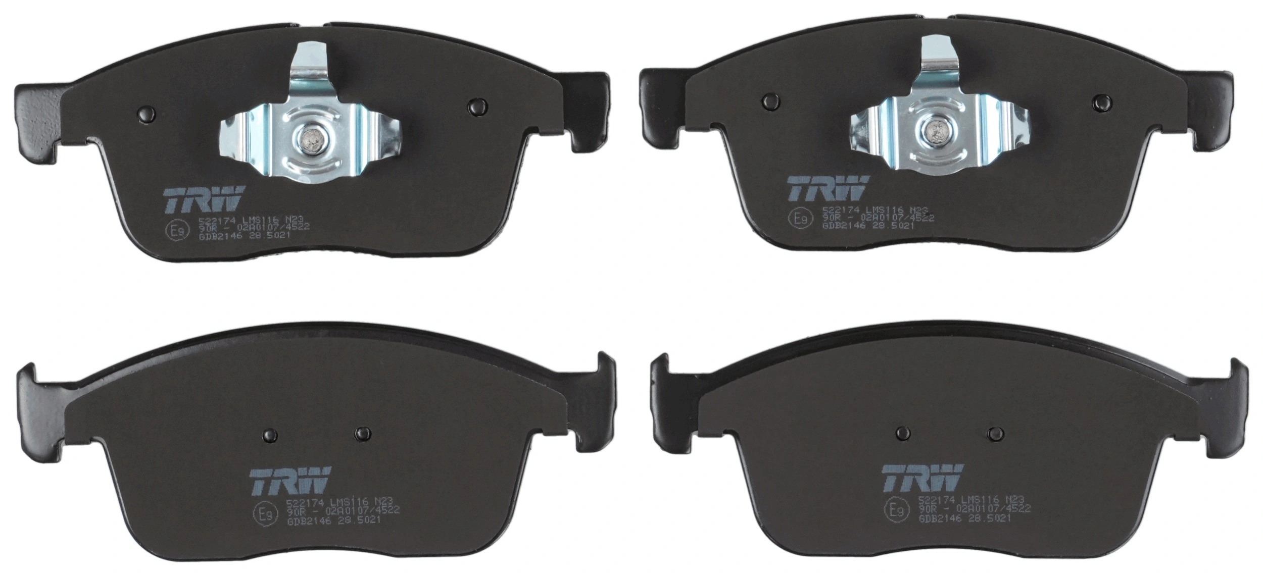 Kit de plaquettes de frein, frein à disque TRW GDB2146