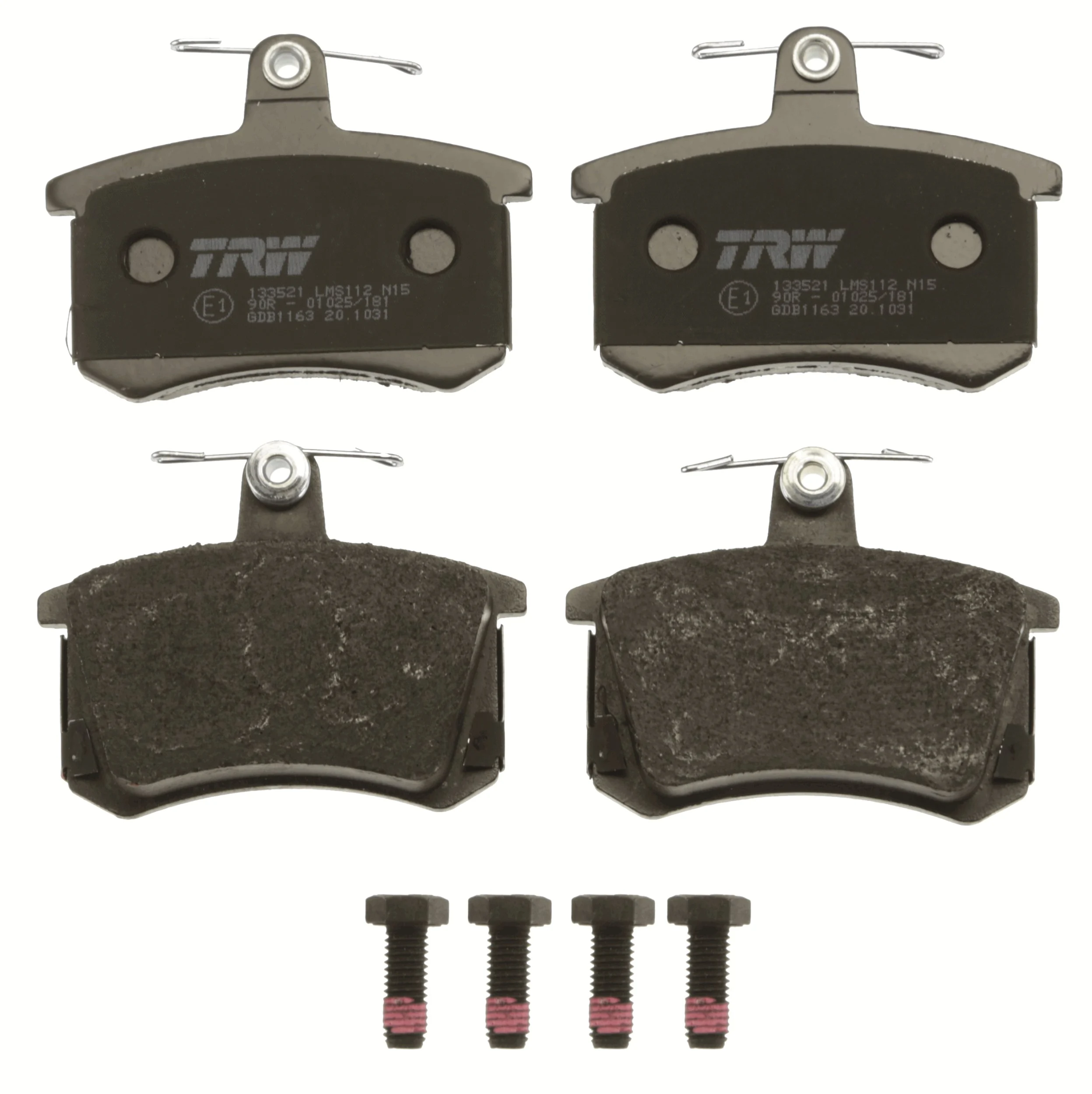 Kit de plaquettes de frein, frein à disque TRW Automotive