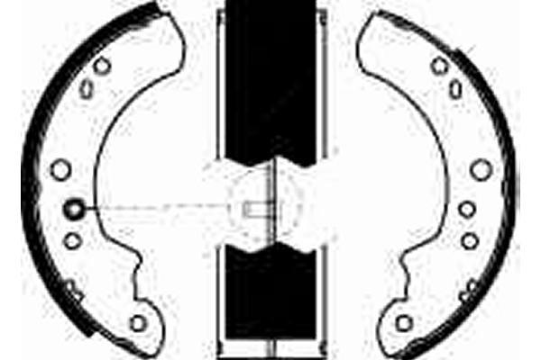 Jeu de mâchoires de frein TRW GS6223