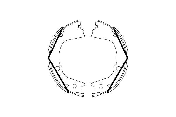 Jeu de mâchoires de frein, frein de stationnement TRW GS8859