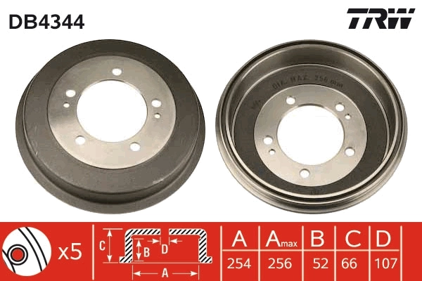 Tambour de frein TRW DB4344