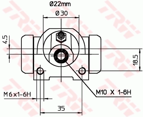 Cylindre de roue TRW BWF253
