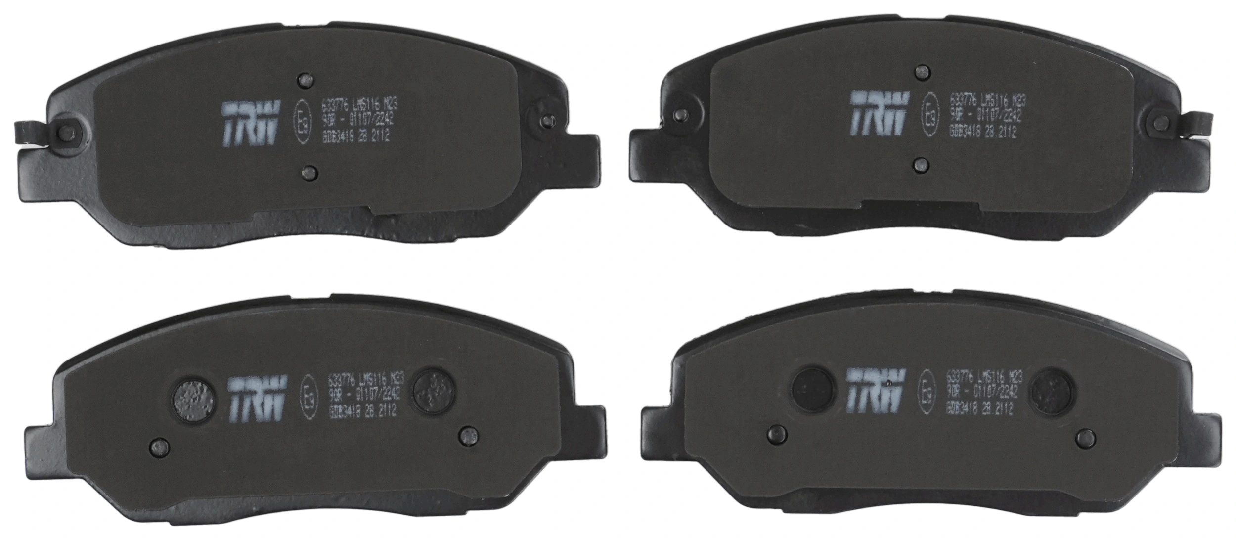 Kit de plaquettes de frein, frein à disque TRW GDB3418