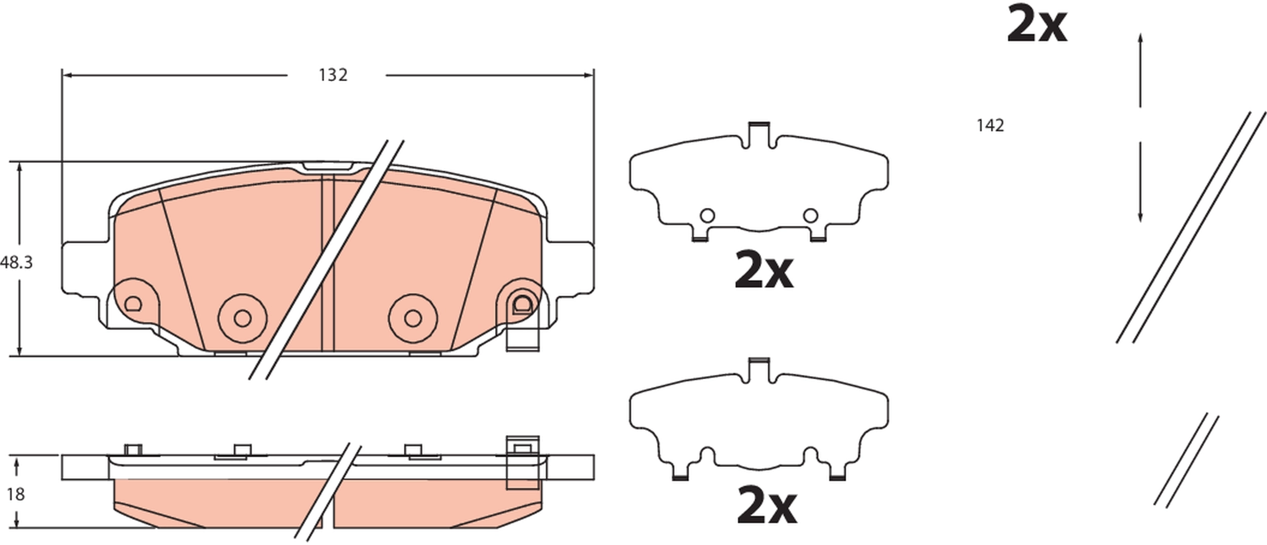 KLOCKI HAM. JEEP T. WRANGLER 2,0 T-GDI/2,2 D 17-19