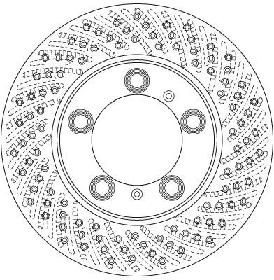 Disque de frein TRW DF6483S