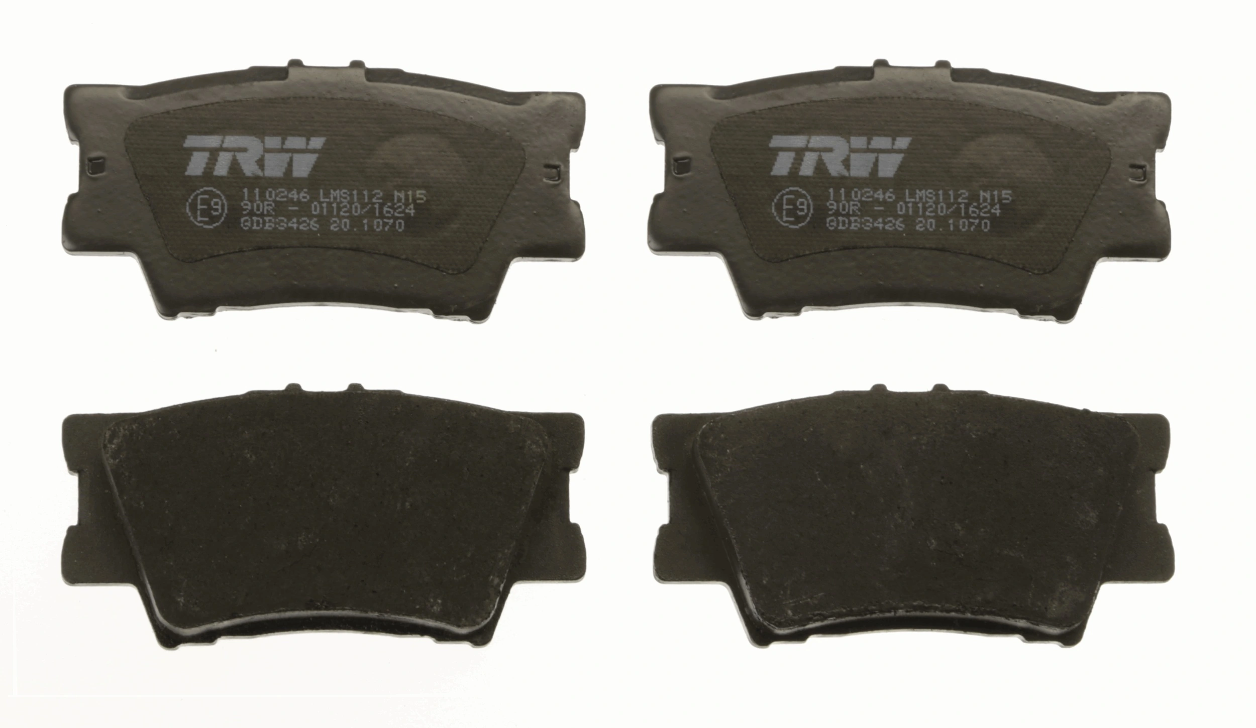 Kit de plaquettes de frein, frein à disque TRW GDB3426