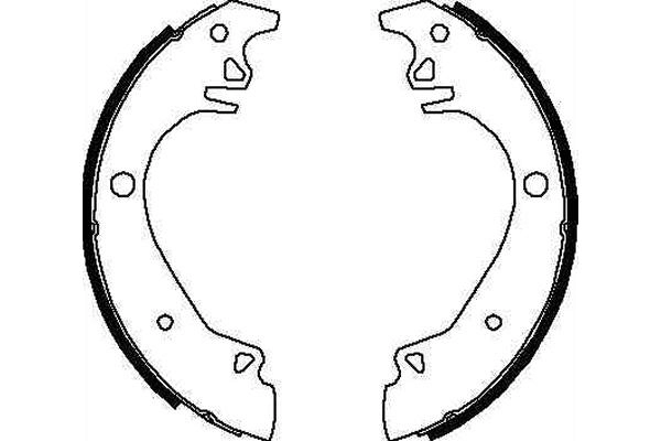 Jeu de mâchoires de frein TRW GS6217