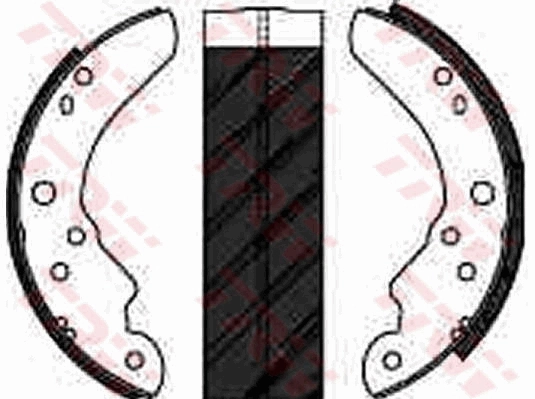 Jeu de mâchoires de frein TRW GS6142