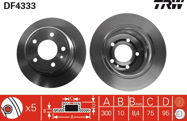 Disque de frein TRW Automotive