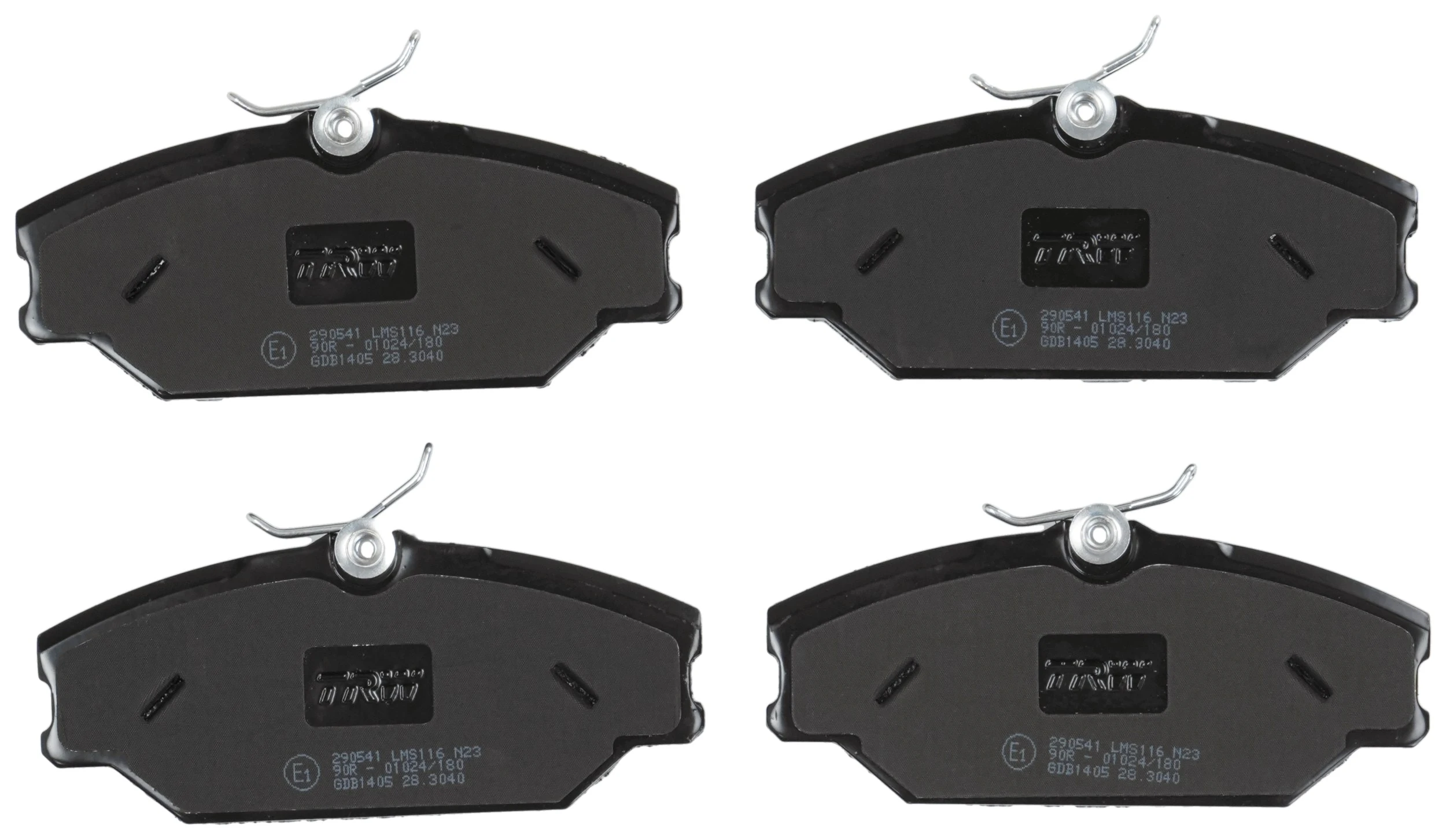 Kit de plaquettes de frein, frein à disque TRW GDB1405