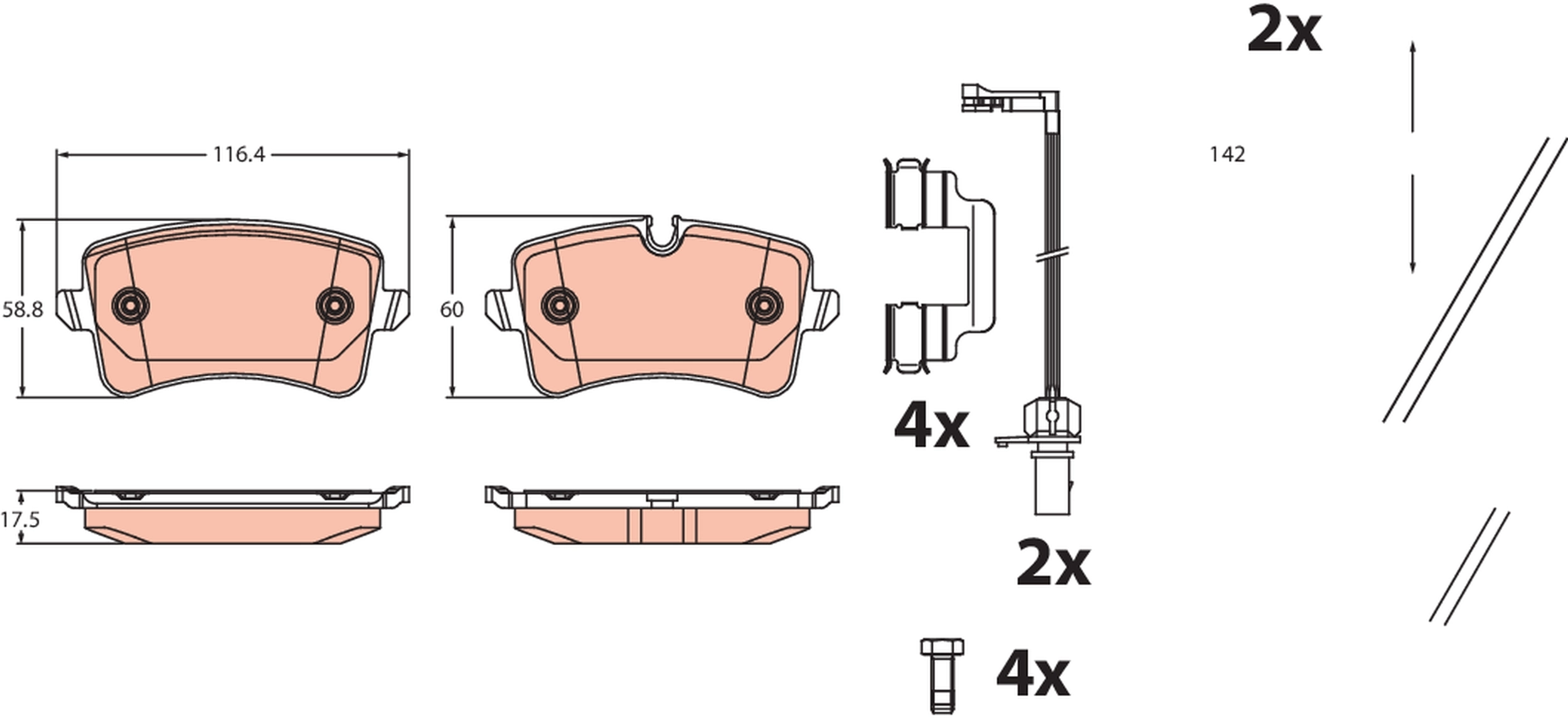 KLOCKI HAM. PORSCHE T. MACAN 2,0-3,0 18-