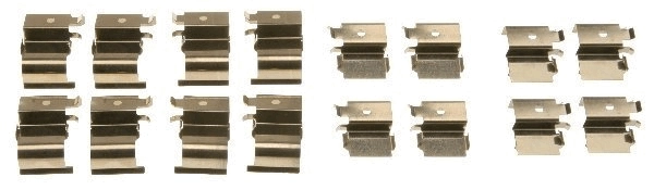 Kit d'accessoires, plaquette de frein à disque TRW PFK636