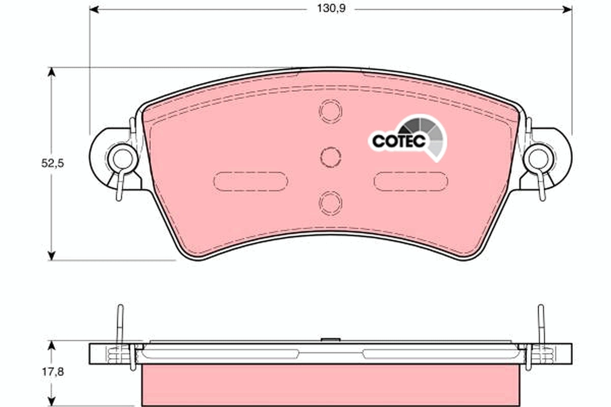 Kit de plaquettes de frein, frein à disque TRW GDB1385
