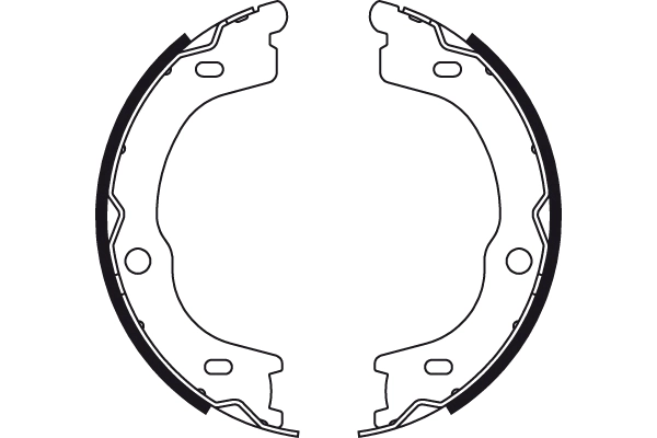 Jeu de mâchoires de frein, frein de stationnement TRW GS8784