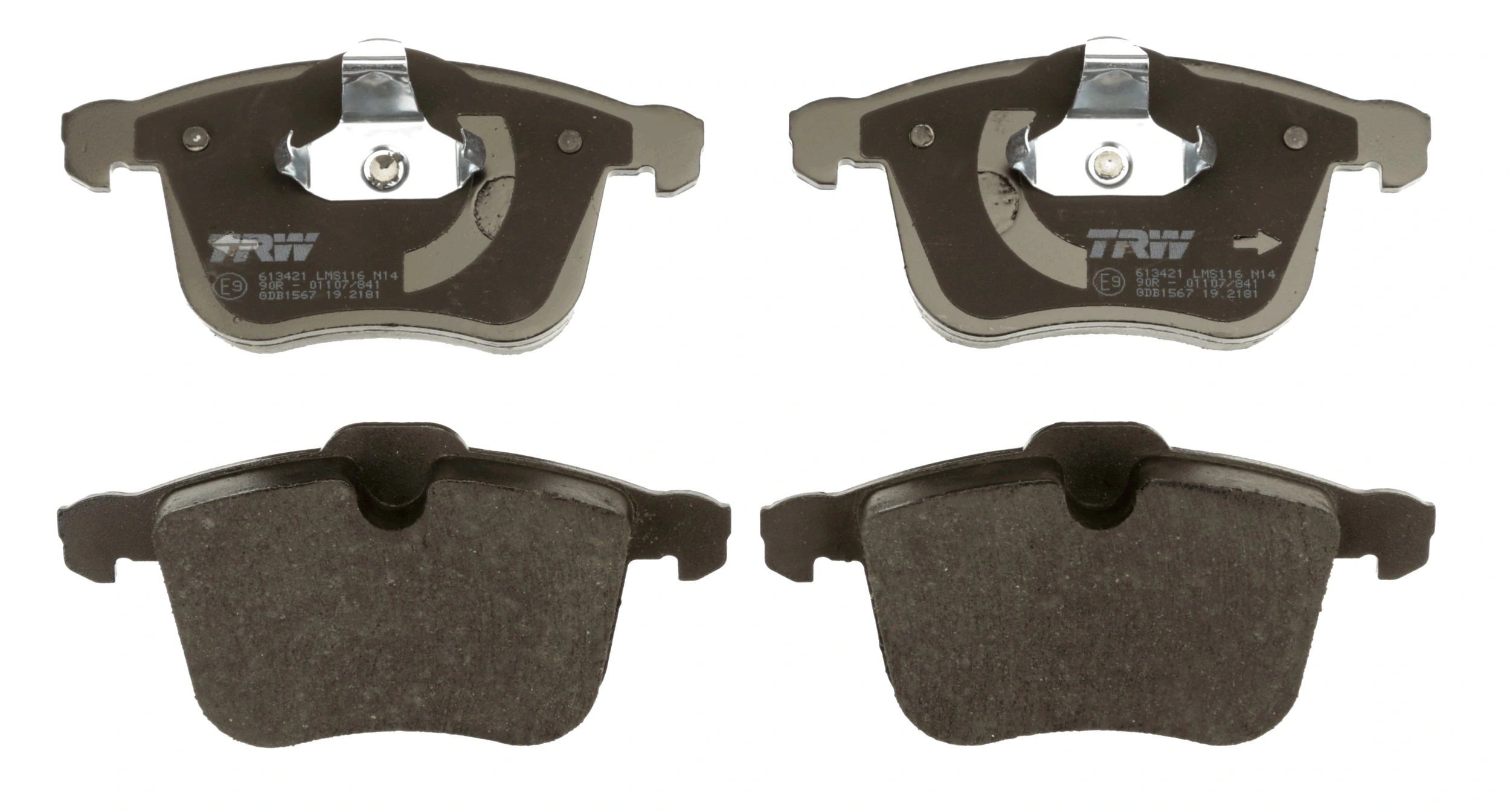 Kit de plaquettes de frein, frein à disque TRW GDB1567