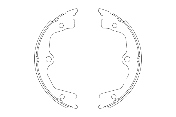 Jeu de mâchoires de frein, frein de stationnement TRW GS8821