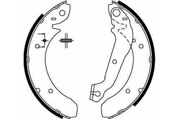 Jeu de mâchoires de frein TRW GS6152