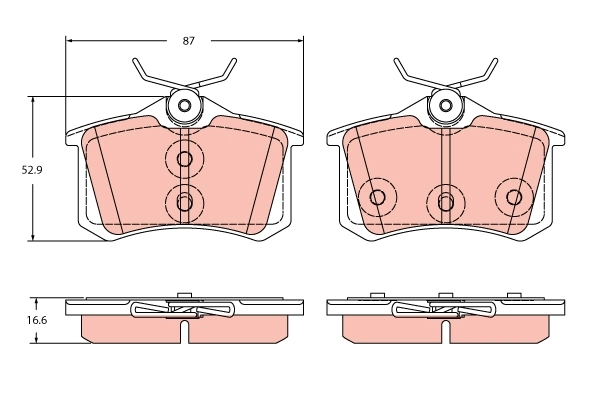 KLOCKI HAM. MG T. ZS SUV 1,0-1,5 17- GR 16,6MM