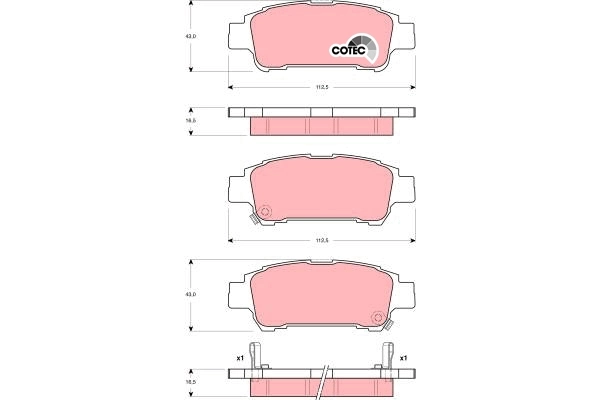 Brake Pad Set, disc brake